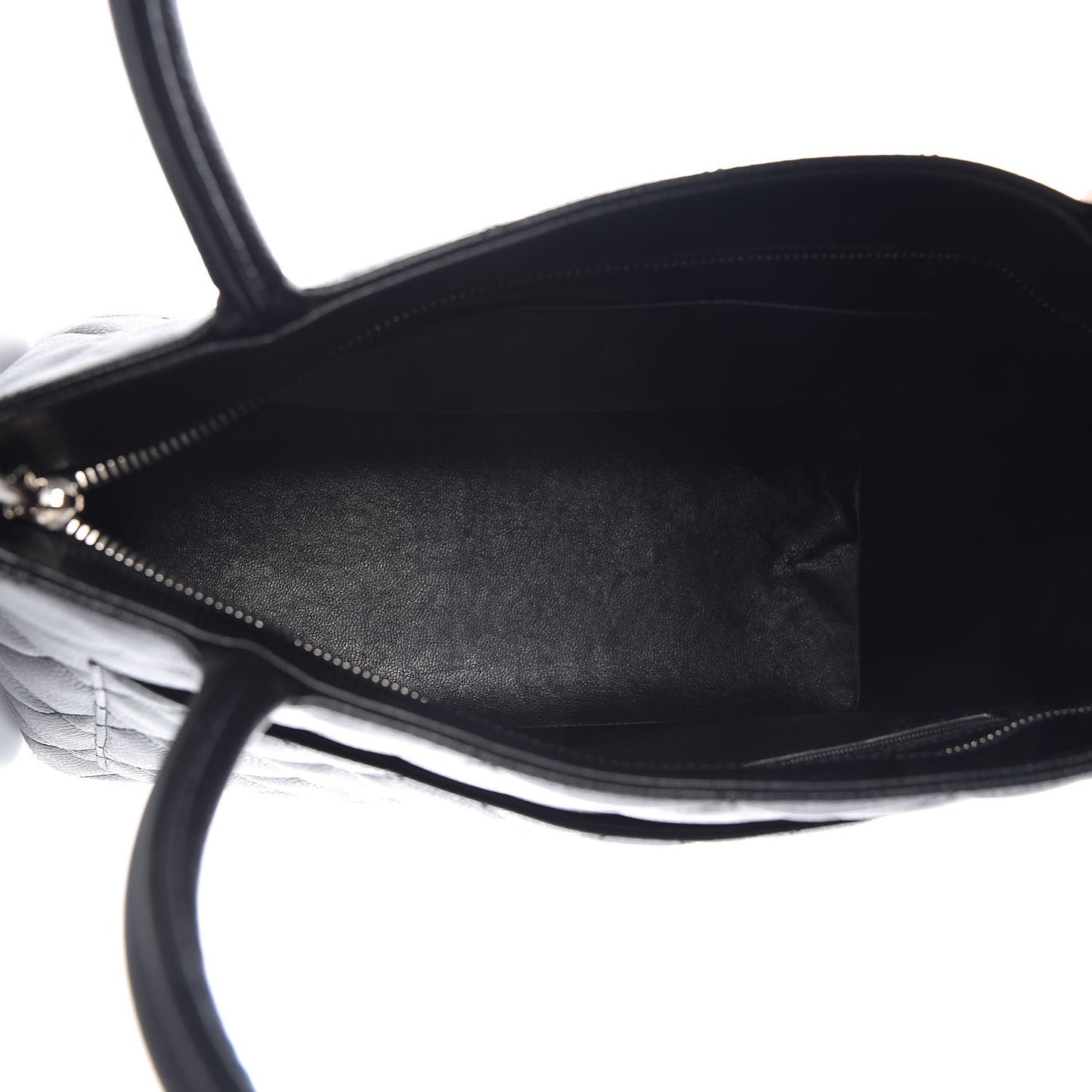 Caviar Quilted Medallion Tote Black