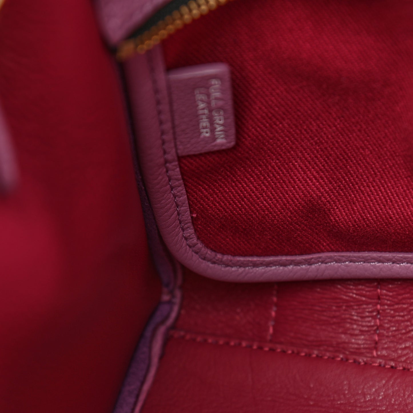 Grained Calfskin Small The Tote Bag Orchid Haze