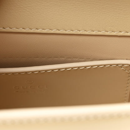 Gucci Patent Calfskin GG Half Moon Top Handle Bag Beige 11 of 11