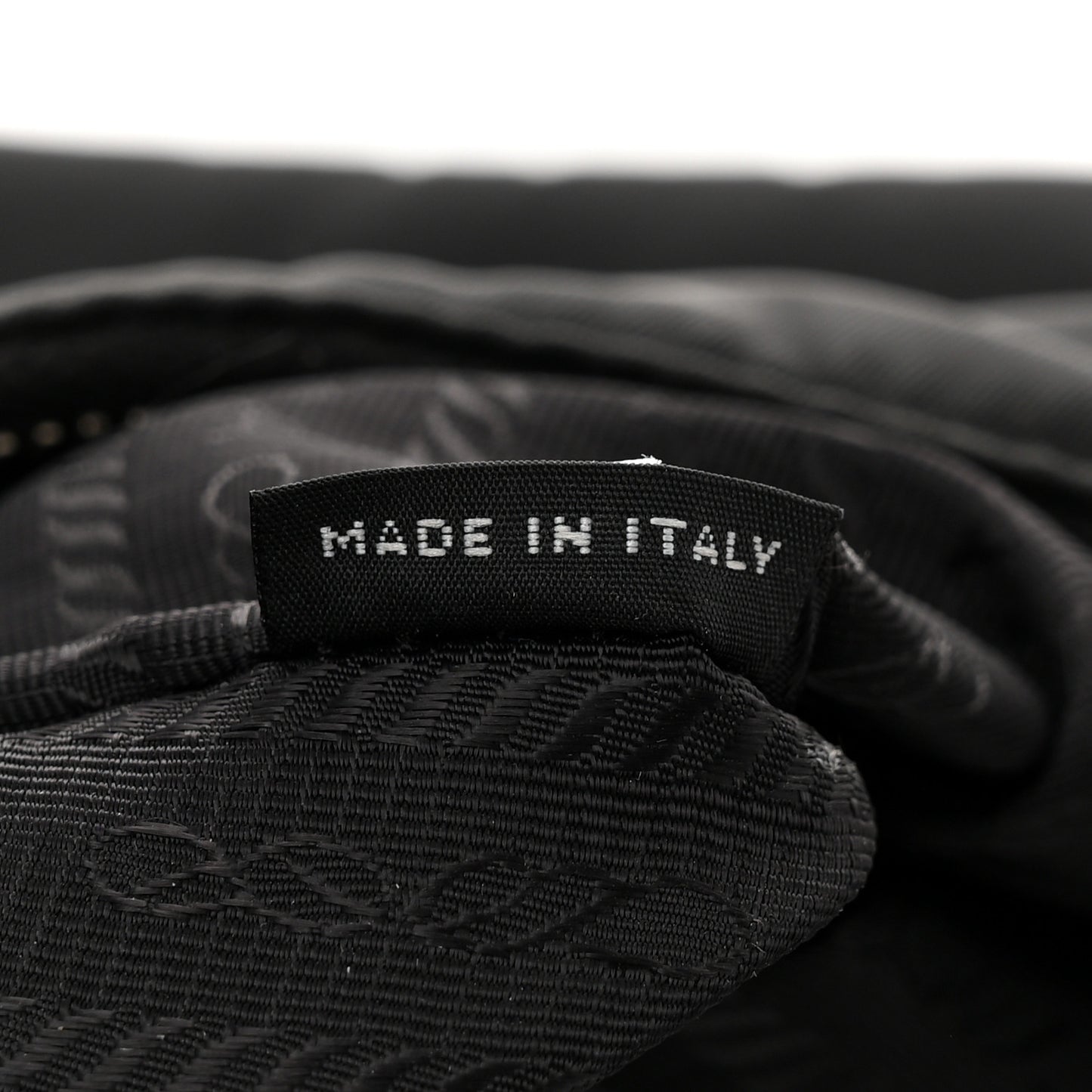 Tessuto Nylon Saffiano Mini Re-Edition 2005 Bag Black