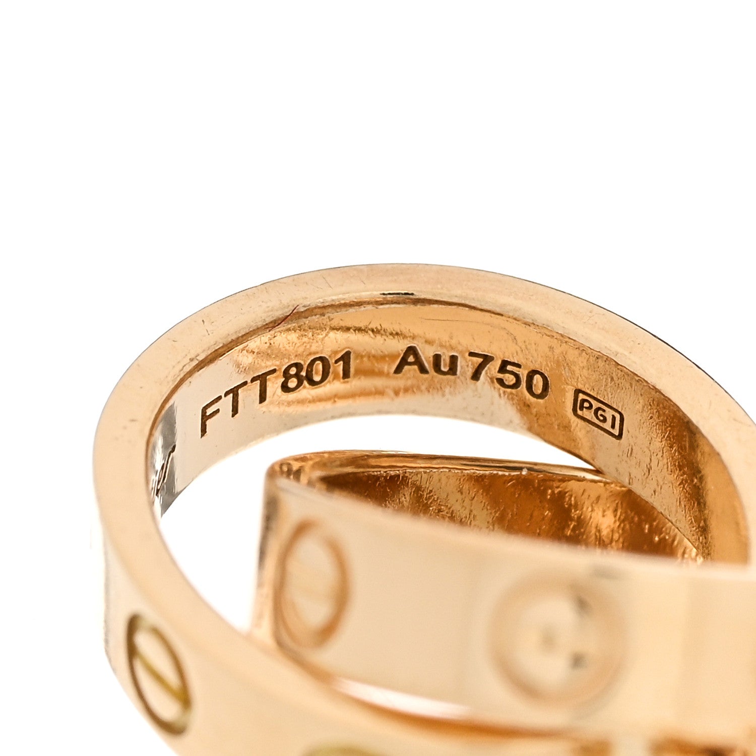 Cartier 18K Yellow Gold Interlocking LOVE Bracelet 4 of 4