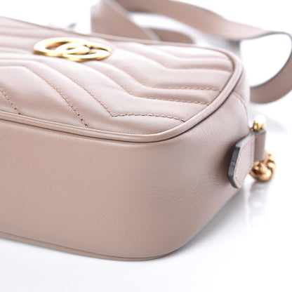 Gucci Calfskin Matelasse Mini GG Marmont Chain Shoulder Bag Nude 6 of 10