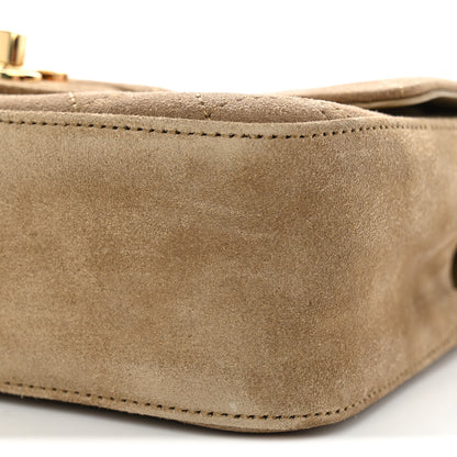 Chanel Suede Calfskin Mini Souplissimo Flap Dark Beige 10 of 11