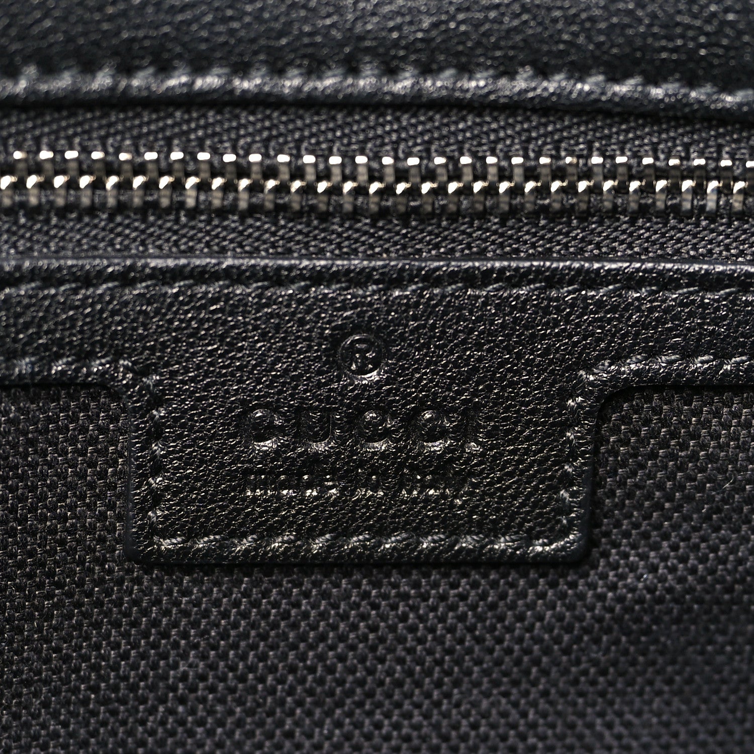 Gucci Sakai Be Green Calfskin Diagonal Stitched Medium Blondie Tote Black 6 of 11