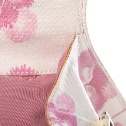 Christian Dior Canvas Monogram Floral Chain Shoulder Bag Pink 10 of 15