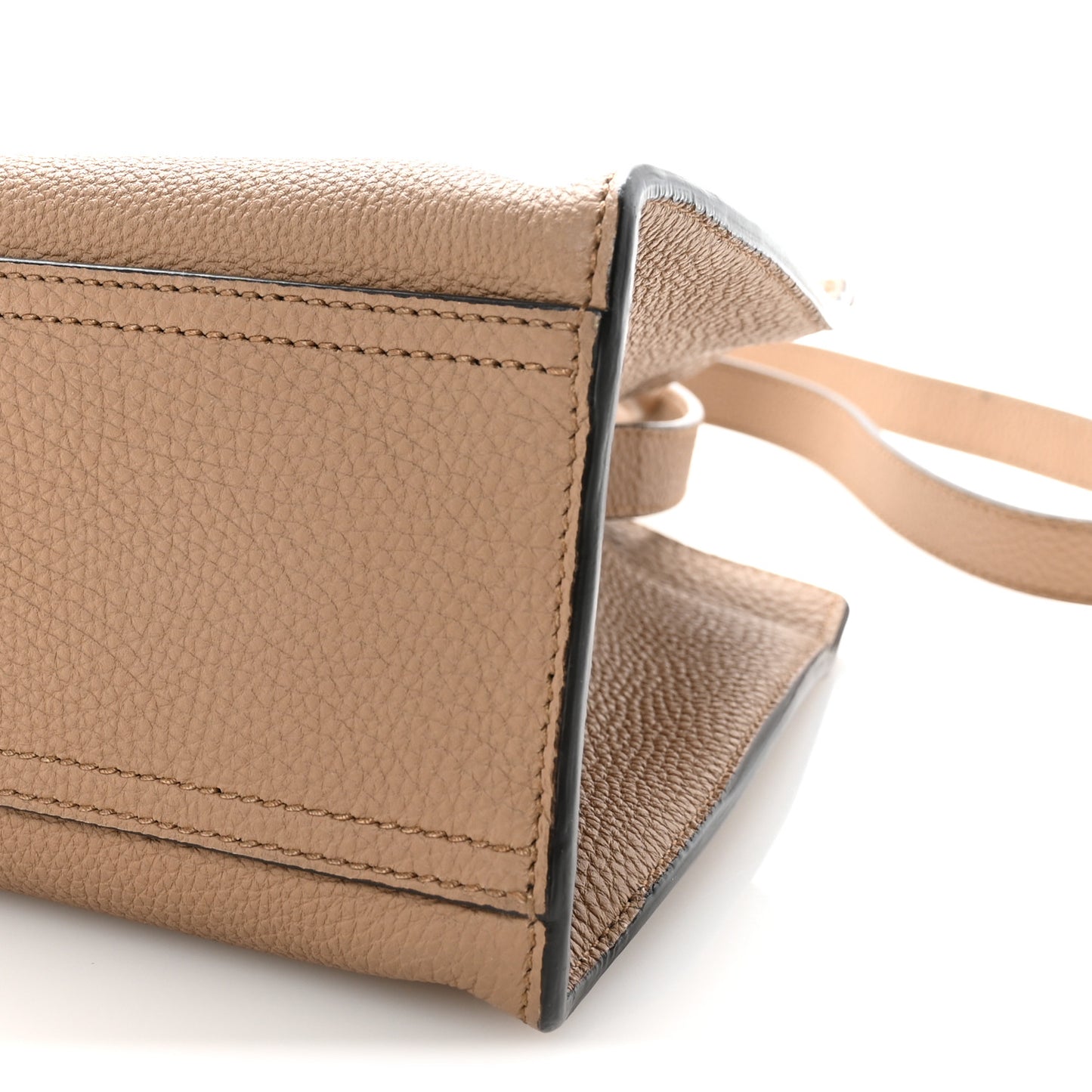 Soft Calfskin Small Jackie Top Handle Bag Taupe
