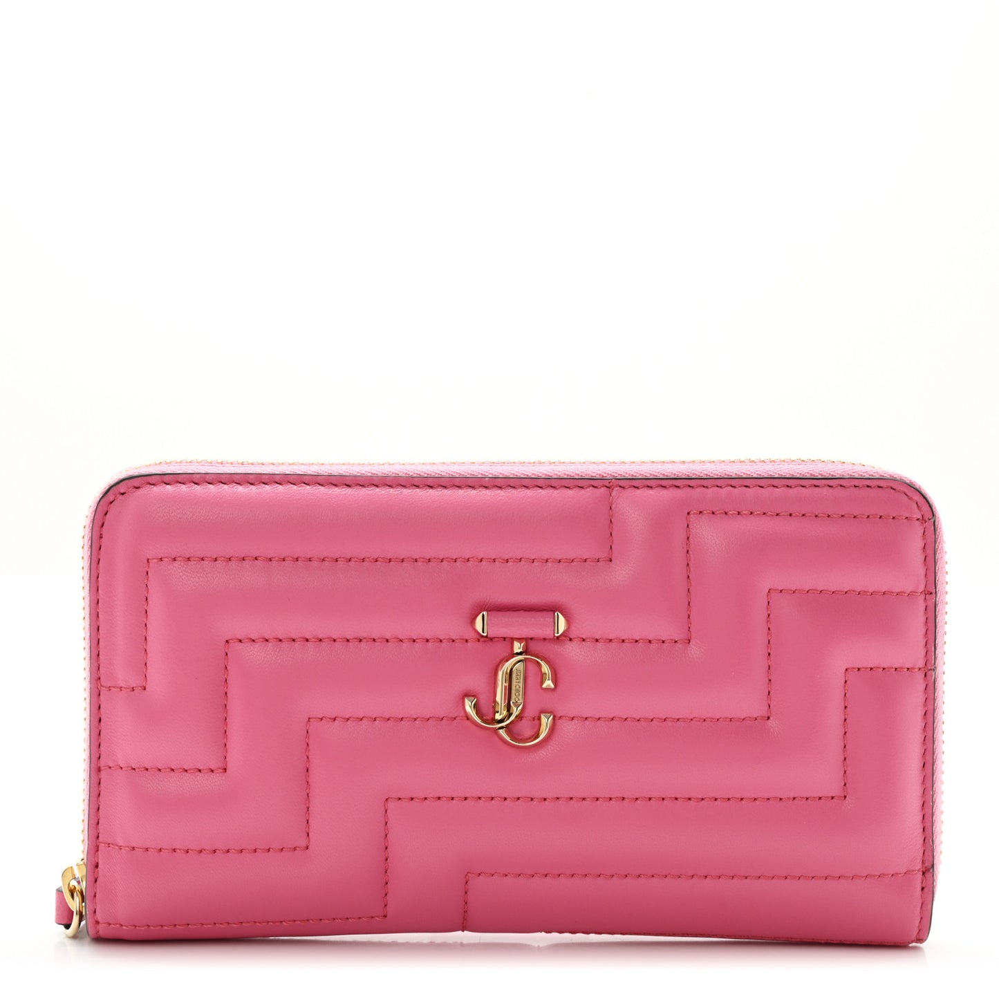 Nappa Quilted Pippa Zip Around Wallet Candy Pink