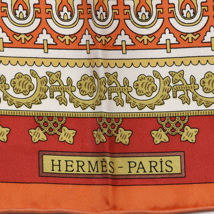 Hermes Silk Brins D'Or Scarf 90 3 of 5