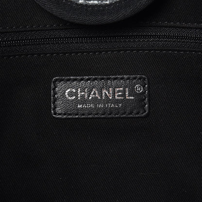 Chanel Canvas Large Deauville Tote Charcoal 6 of 7