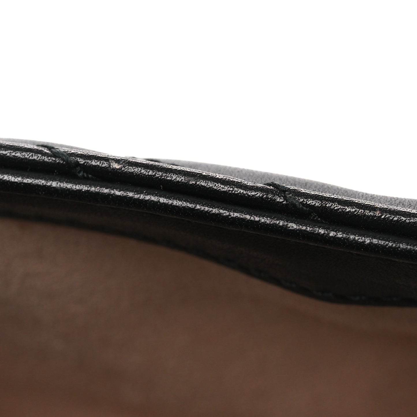 Calfskin Matelasse Super Mini GG Marmont Shoulder Bag Black