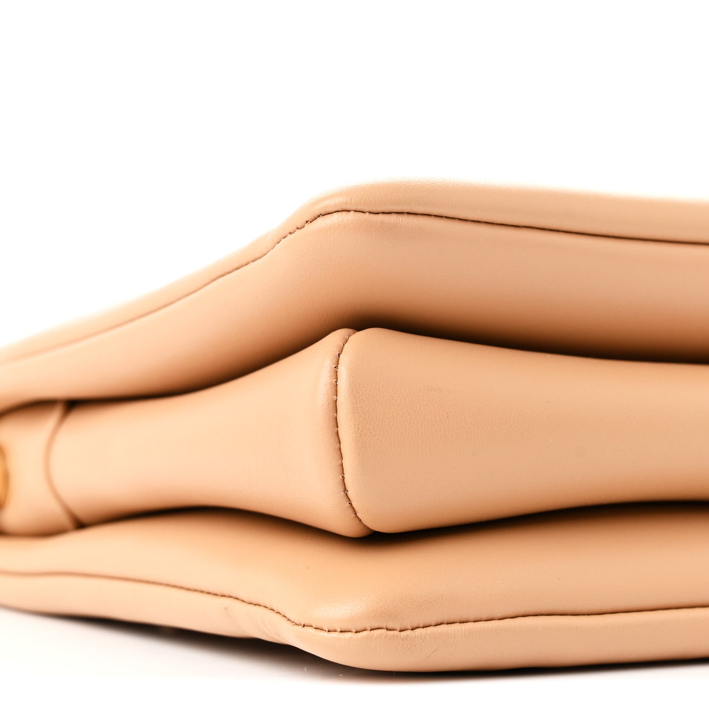 Lambskin Embossed Monogram Coussin PM Camel