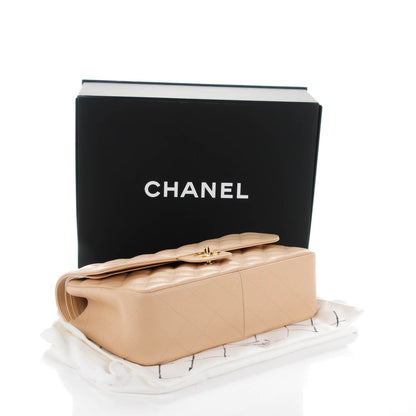 Chanel Caviar Quilted Jumbo Double Flap Beige Clair 4 of 8