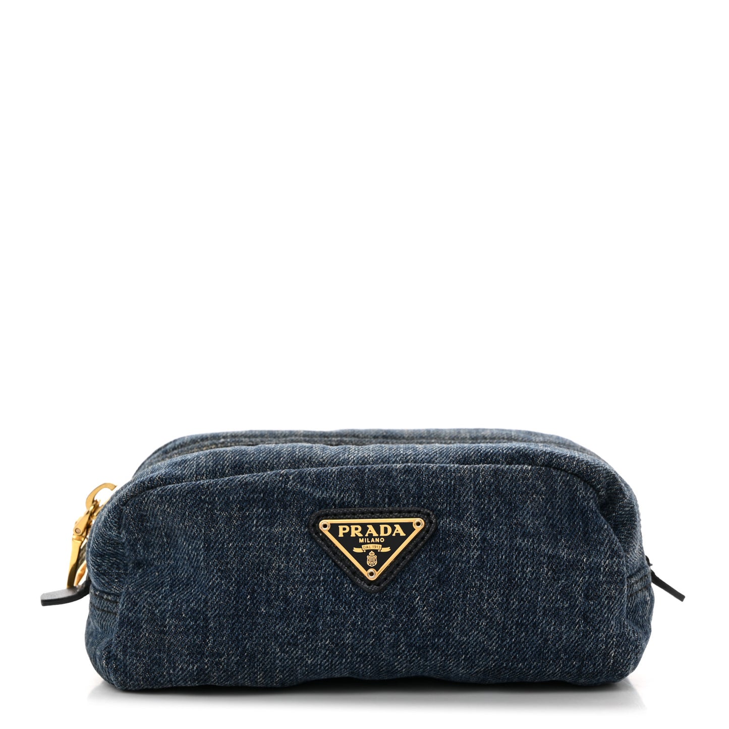 Denim Cosmetic Pouch Bleu