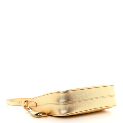 Prada Saffiano Lux Mini Re-Edition Shoulder Bag Platino 4 of 13