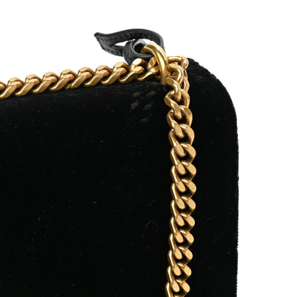 Saint Laurent Velvet Small Monogram Sunset Black 12 of 12