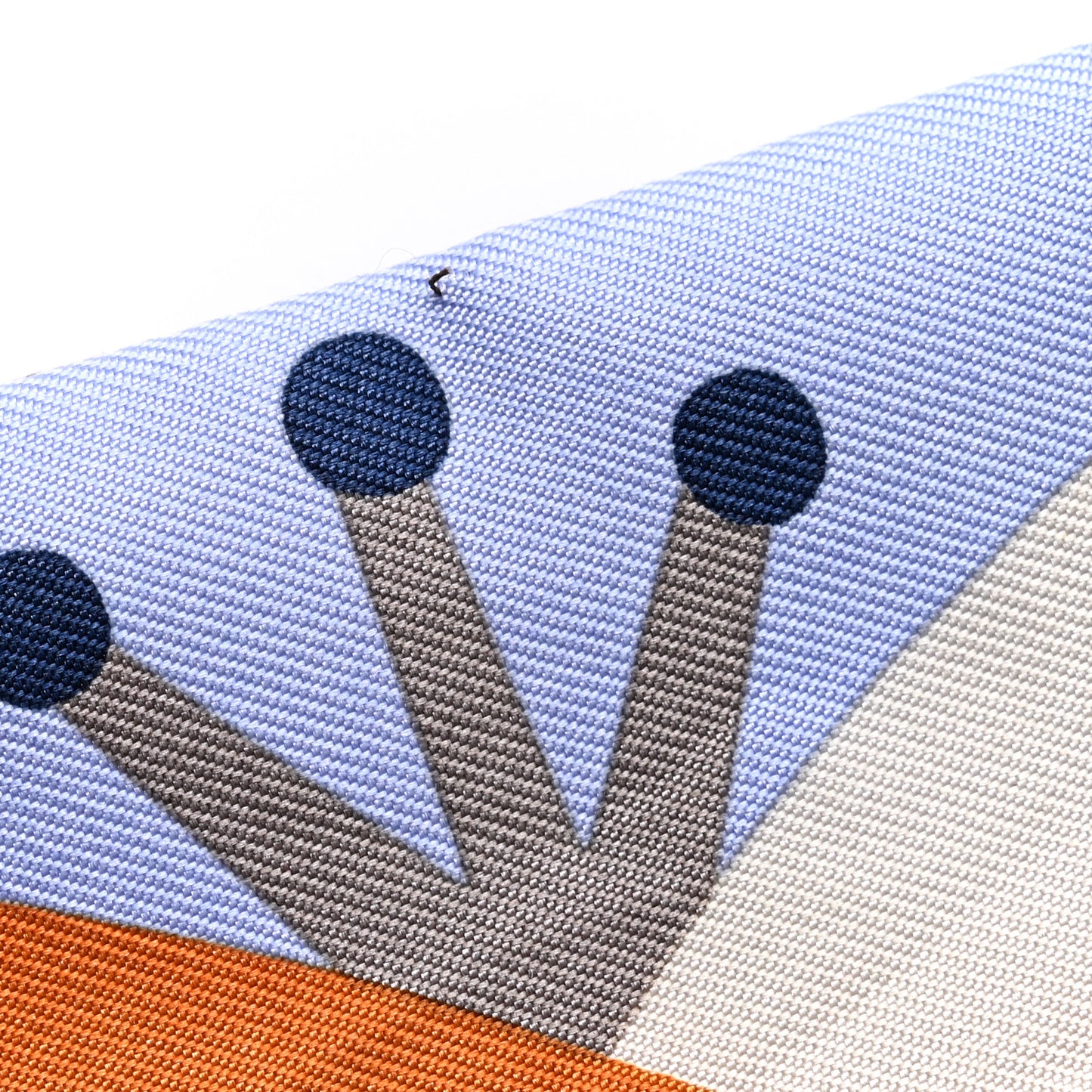 Silk Parade En Fanfare Twilly Brun Bleu Jean Vert