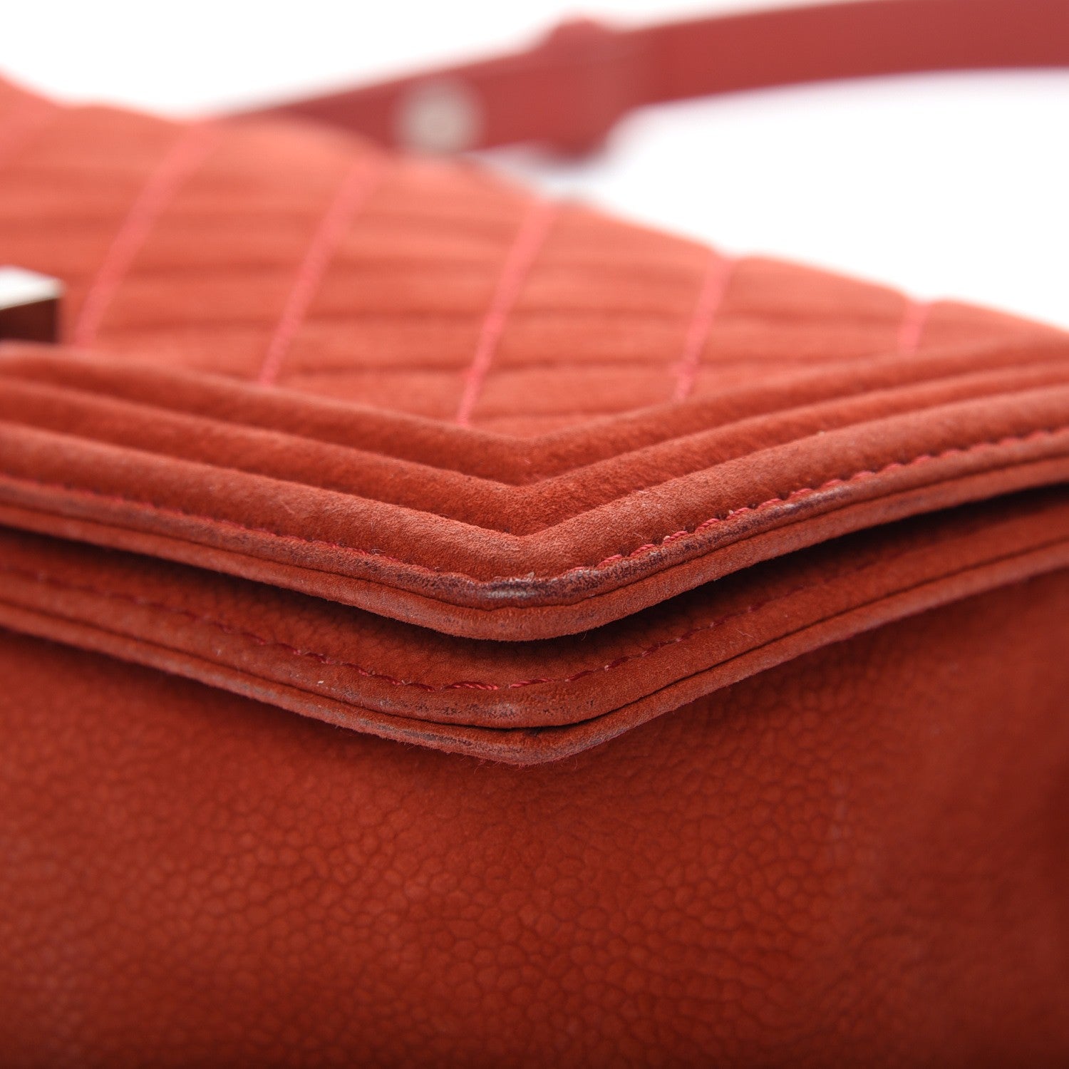 Chanel Iridescent Caviar Quilted Medium Boy Flap Red 8 of 12