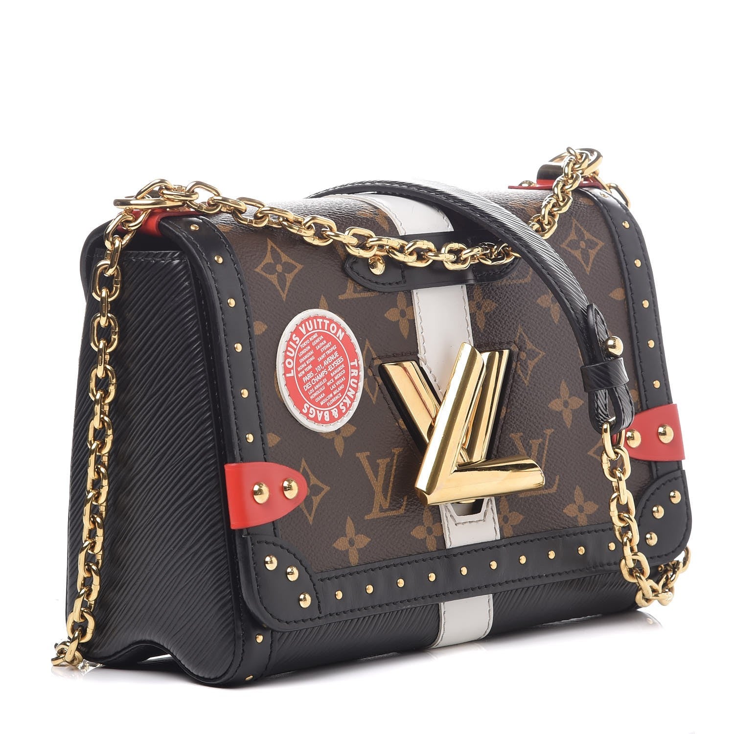 Louis Vuitton Epi Monogram Complice Trunks and Bags Twist Shoulder Bag MM Black 3 of 7
