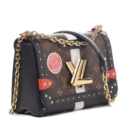 Louis Vuitton Epi Monogram Complice Trunks and Bags Twist Shoulder Bag MM Black 3 of 7