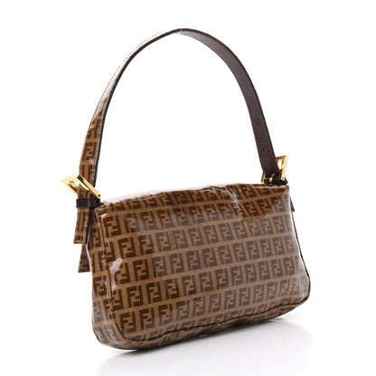 Fendi Vinyl Zucchino Baguette Tobacco 3 of 10