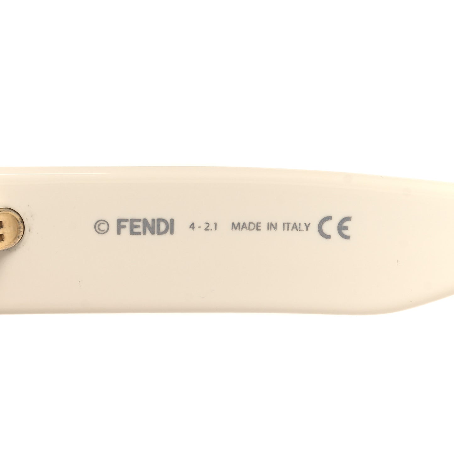 Acetate FF Fendi Butterfly Sunglasses FE40017I White