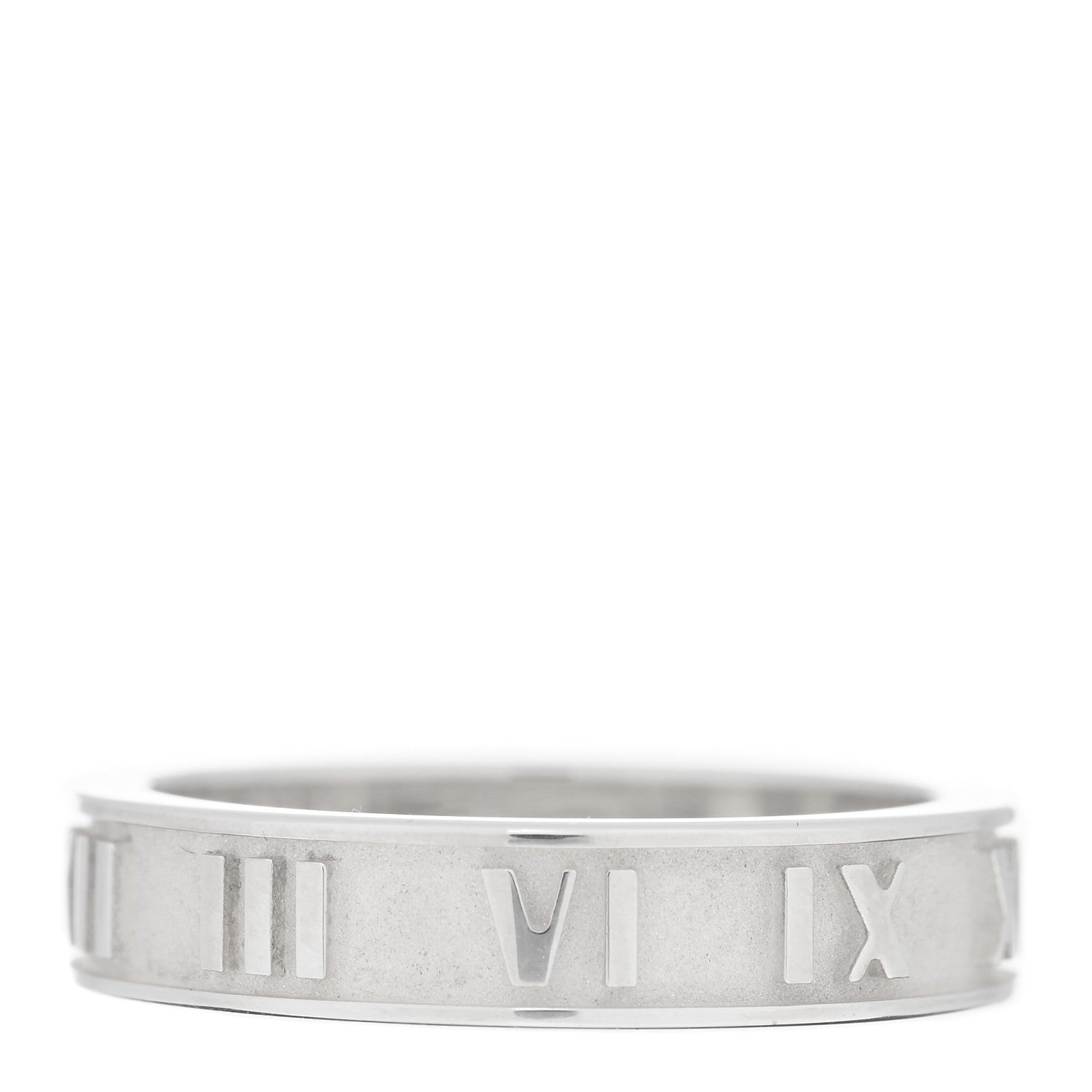Tiffany Sterling Silver Narrow Atlas Ring 48 4.5 1 of 4