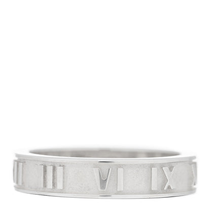 Tiffany Sterling Silver Narrow Atlas Ring 48 4.5 1 of 4