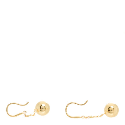 Tiffany 18K Yellow Gold 10mm Hardwear Ball Hook Drop Earrings 3 of 4