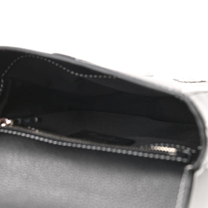 Christian Dior X SHAWN STUSSY Grained Calfskin Saddle Messenger Bag Black 5 of 11