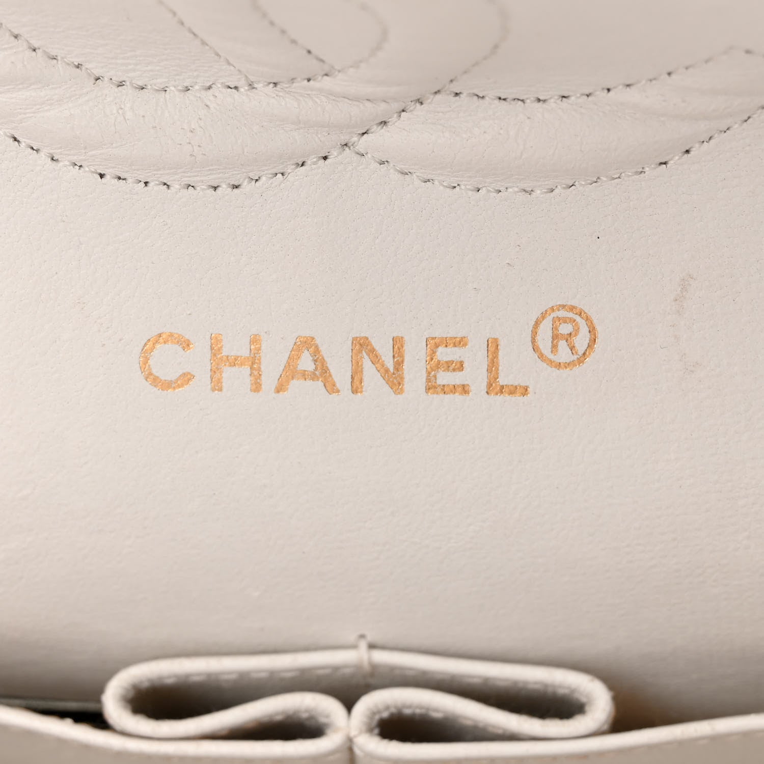 Chanel Lambskin Quilted Medium Double Flap White 6 of 20
