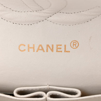 Chanel Lambskin Quilted Medium Double Flap White 6 of 20