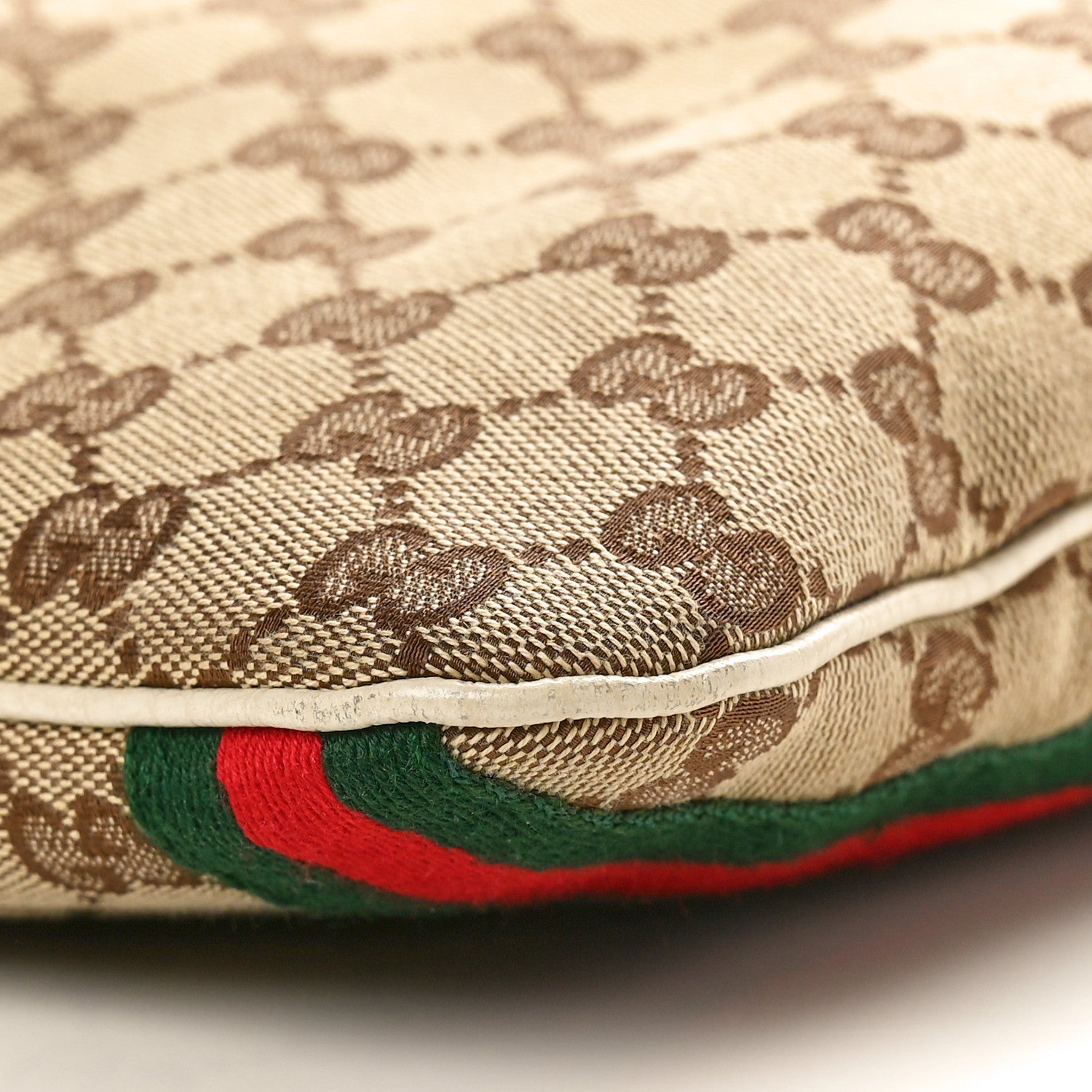 Gucci Monogram Web Jolicoeur Charms Messenger White 10 of 14