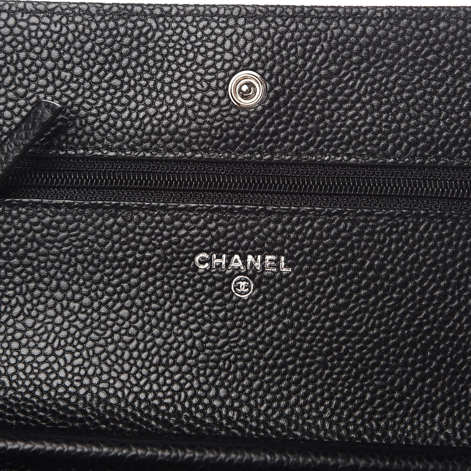 Chanel Caviar Quilted Wallet On Chain WOC Black 6 of 8