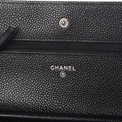 Chanel Caviar Quilted Wallet On Chain WOC Black 6 of 8