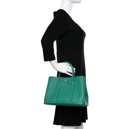 Hermes Epsom Garden Party Tote 30 TPM Vert Jade 2 of 11