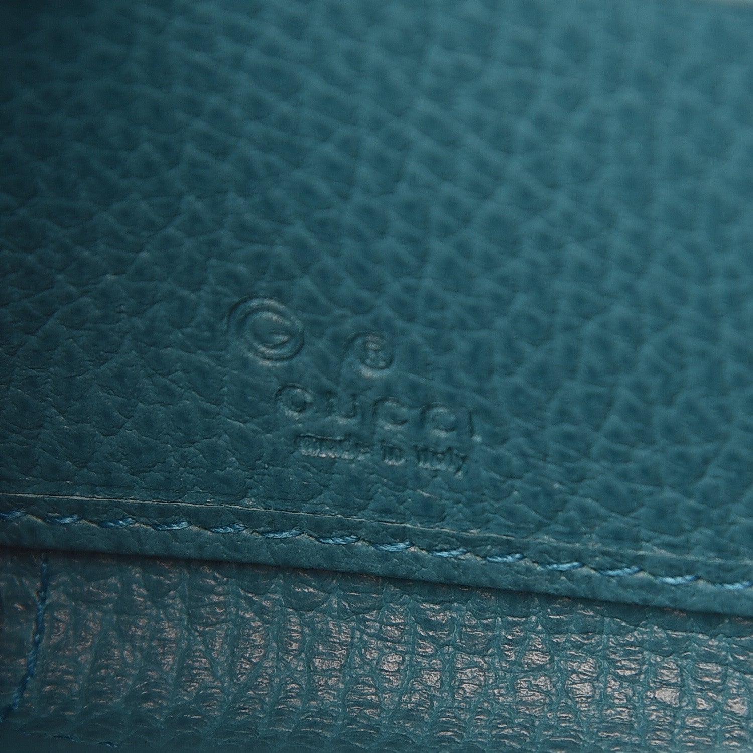 Gucci Dollar Calfskin GG Zip Around Wallet Deep Cobalt 6 of 8
