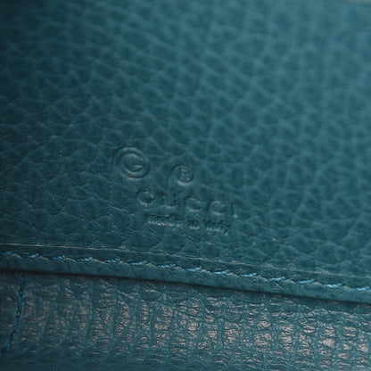 Gucci Dollar Calfskin GG Zip Around Wallet Deep Cobalt 6 of 8