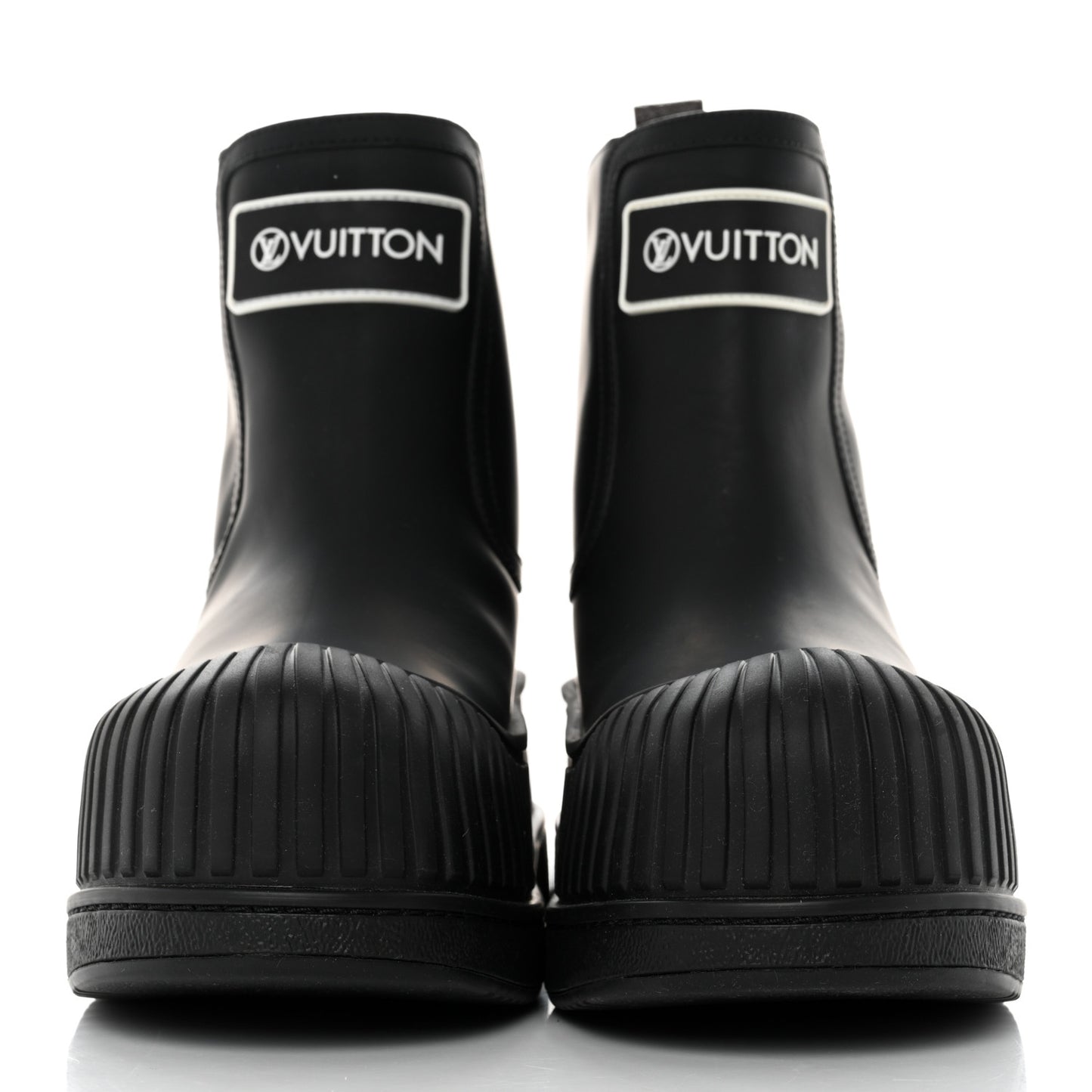 Calfskin Polar Flat Ankle Boots 37 Black
