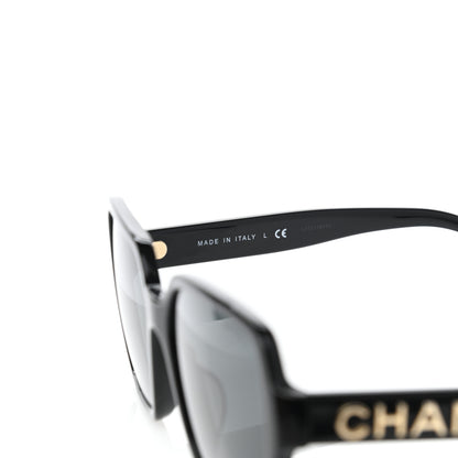 Chanel Acetate Polarized Square Sunglasses 5408 Black 7 of 11