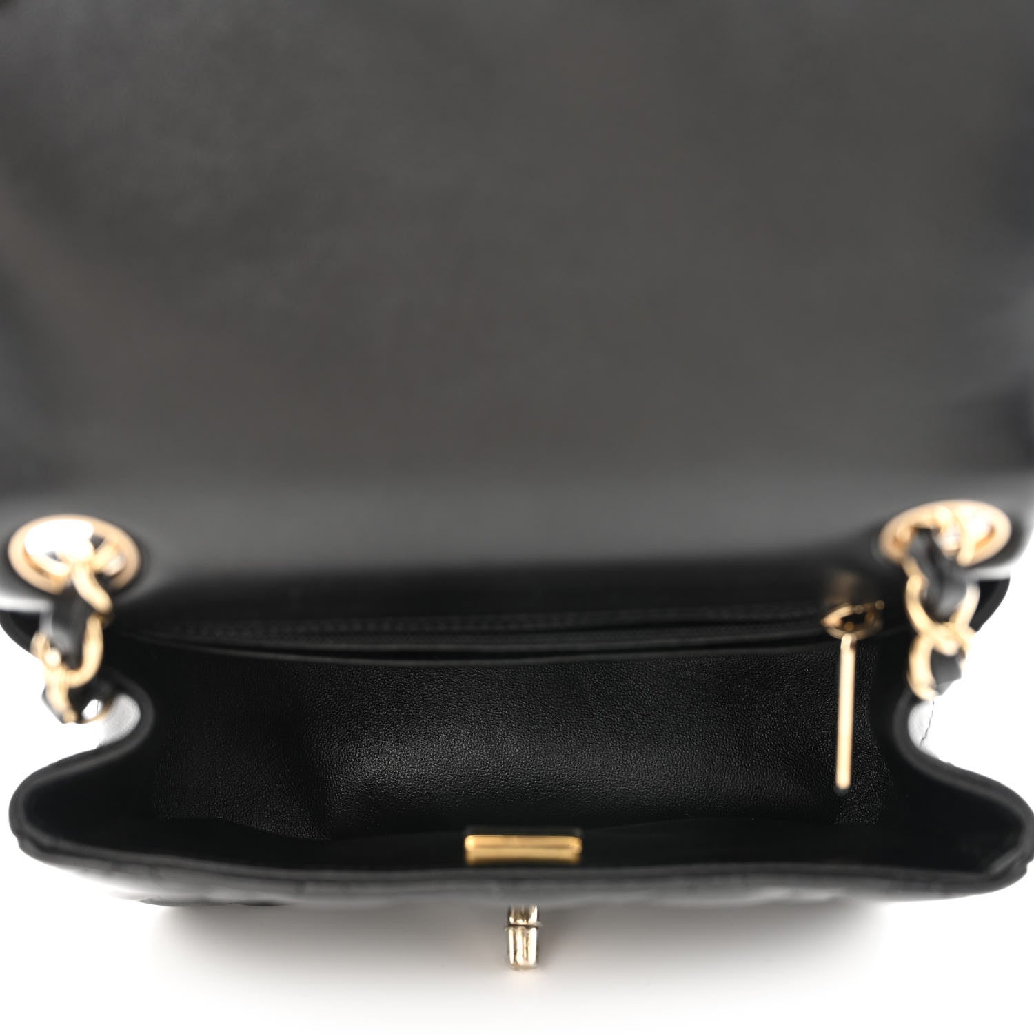 Chanel Lambskin Quilted Mini Square Flap Black 4 of 10