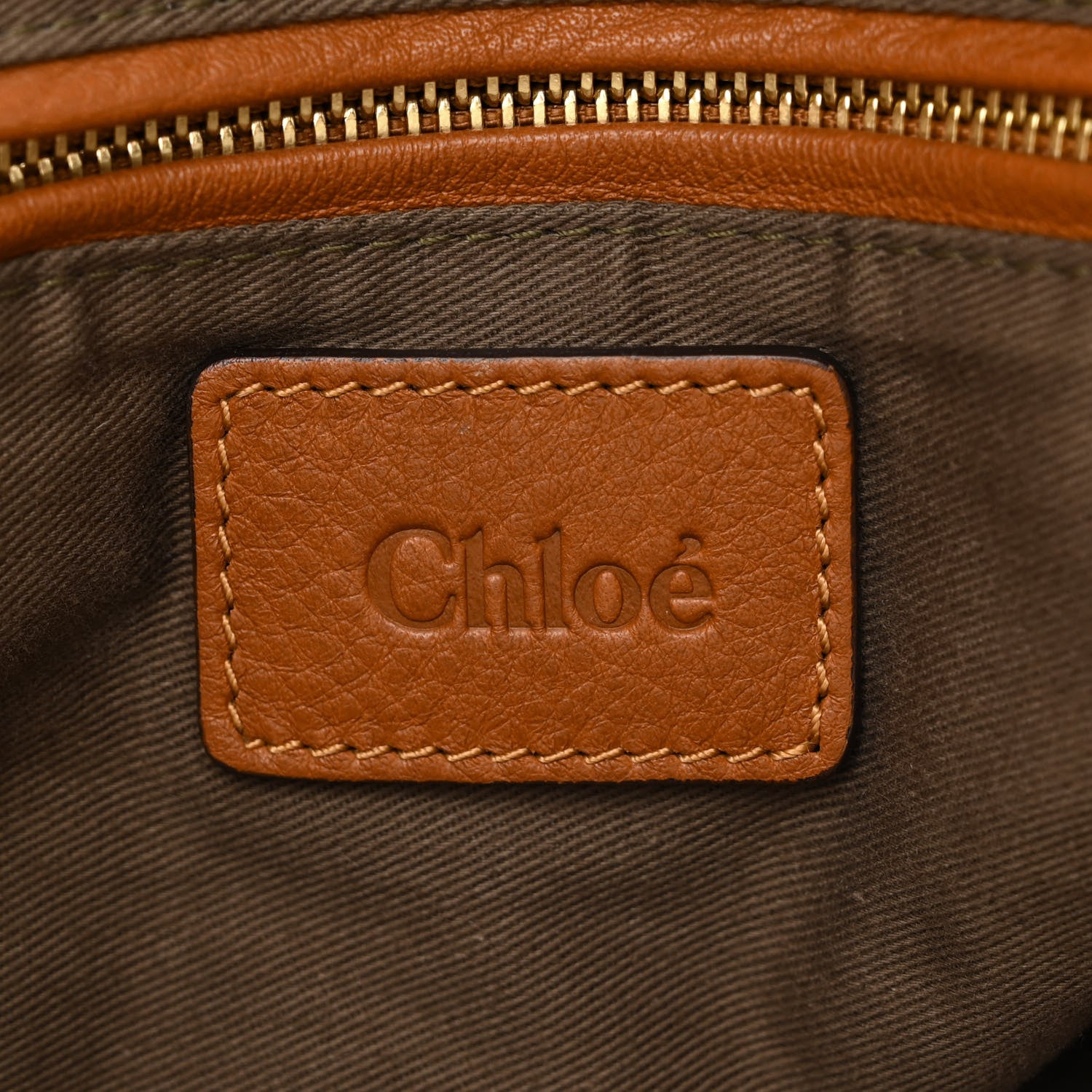 Chloe Calfskin Medium Marcie Satchel Tan 6 of 10