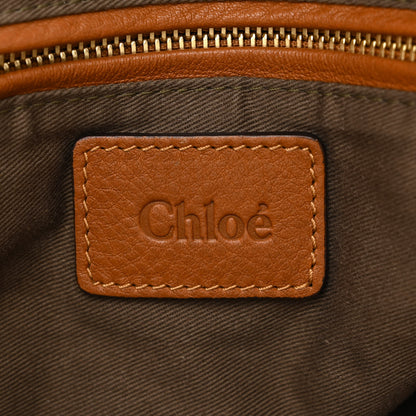 Chloe Calfskin Medium Marcie Satchel Tan 6 of 10