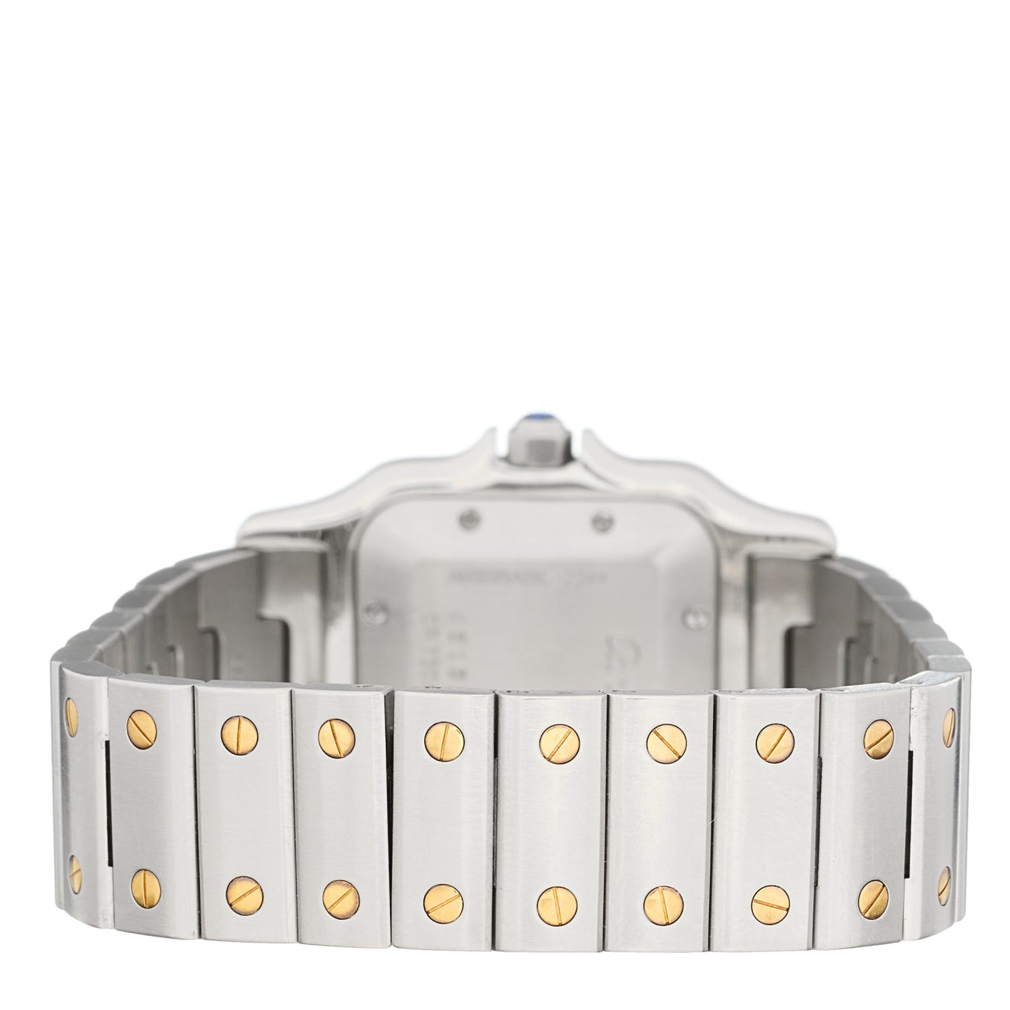 Stainless Steel 18K Yellow Gold 29mm Santos De Cartier Galbee Automatic Watch