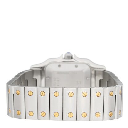 Cartier Stainless Steel 18K Yellow Gold 29mm Santos De Cartier Galbee Automatic Watch 3 of 4