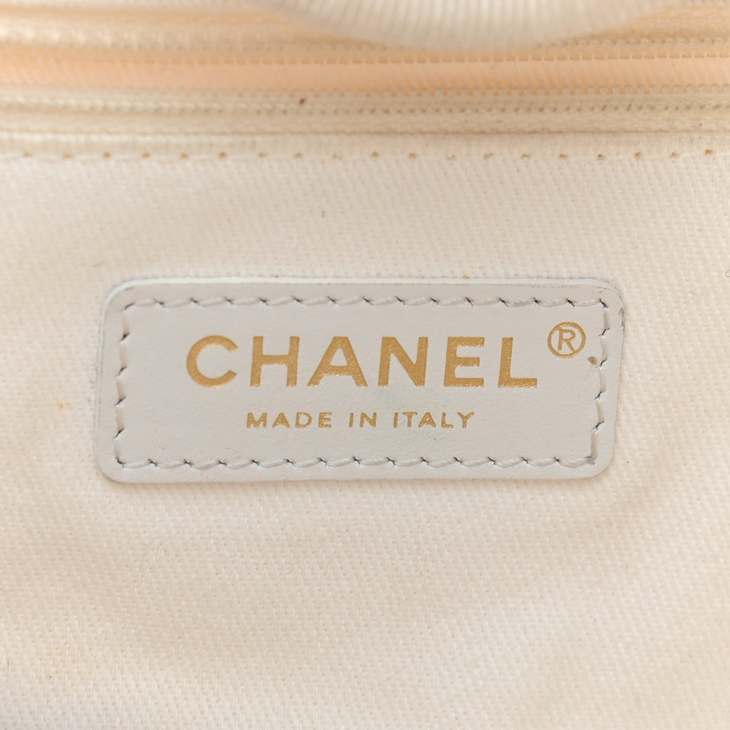 Canvas Pearl Medium Deauville Tote Ecru Beige