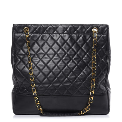 Chanel Lambskin Shopping Tote Black 1 of 21
