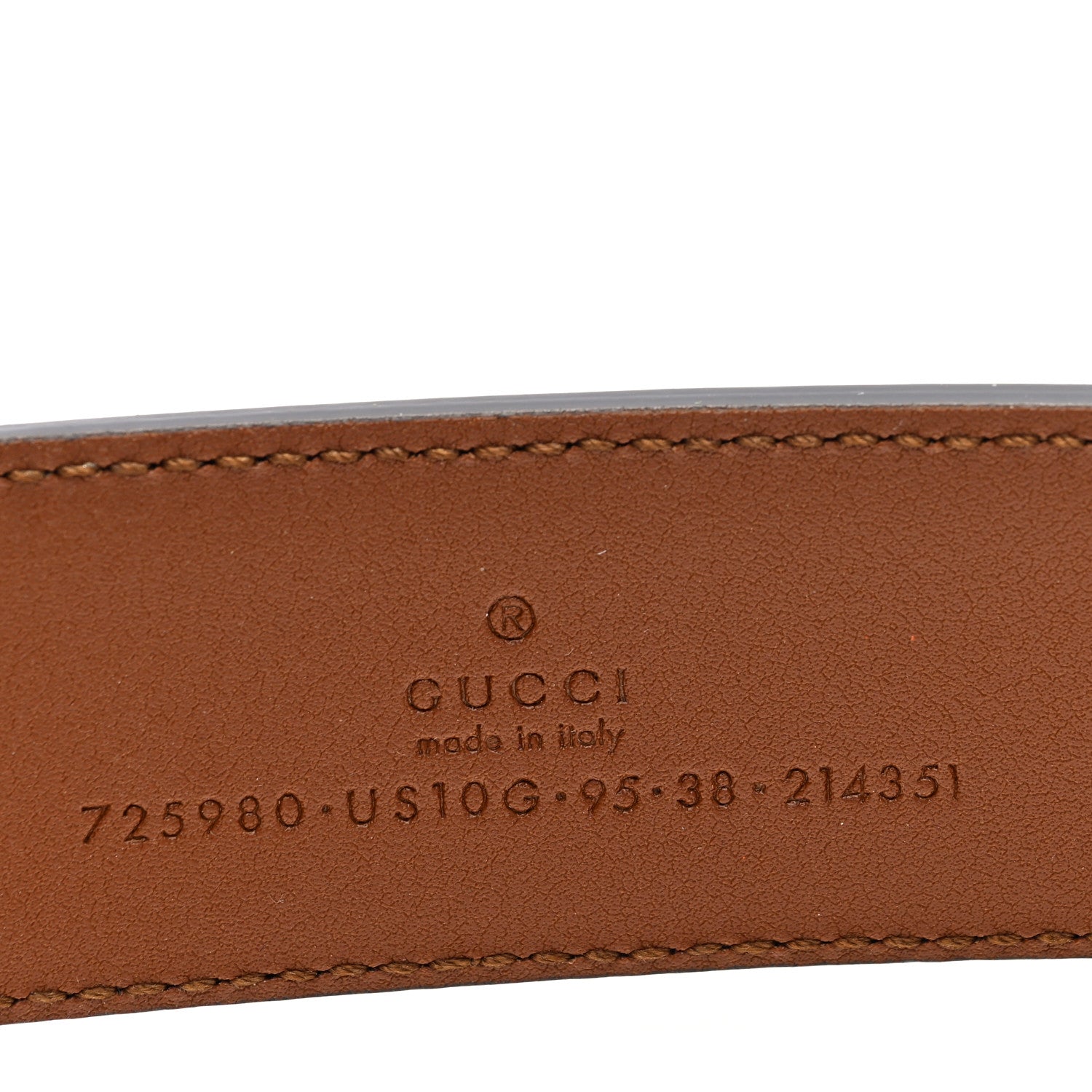 Gucci Ciny Calfskin Lux Torchon 35mm Belt 95 38 Cuir 6 of 8