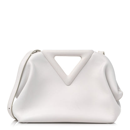 Bottega Veneta Calfskin The Point Triangle Bag Chalk 1 of 12