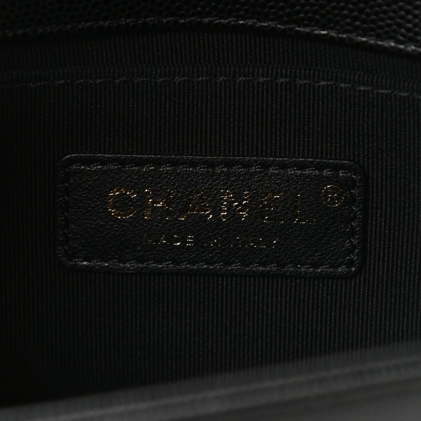 Caviar Quilted Small Boy Flap Black