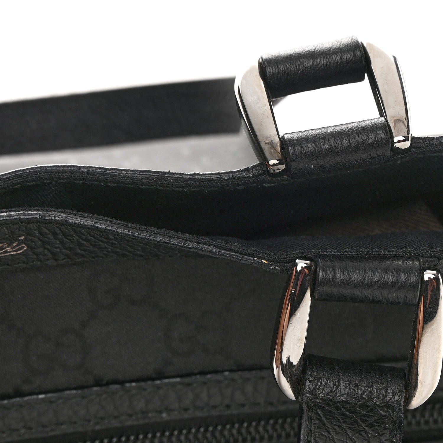 Gucci Monogram Abbey D Ring Tote Black 12 of 14